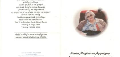 APPELGRYN-Maria-Magdalena-1928-2004-F