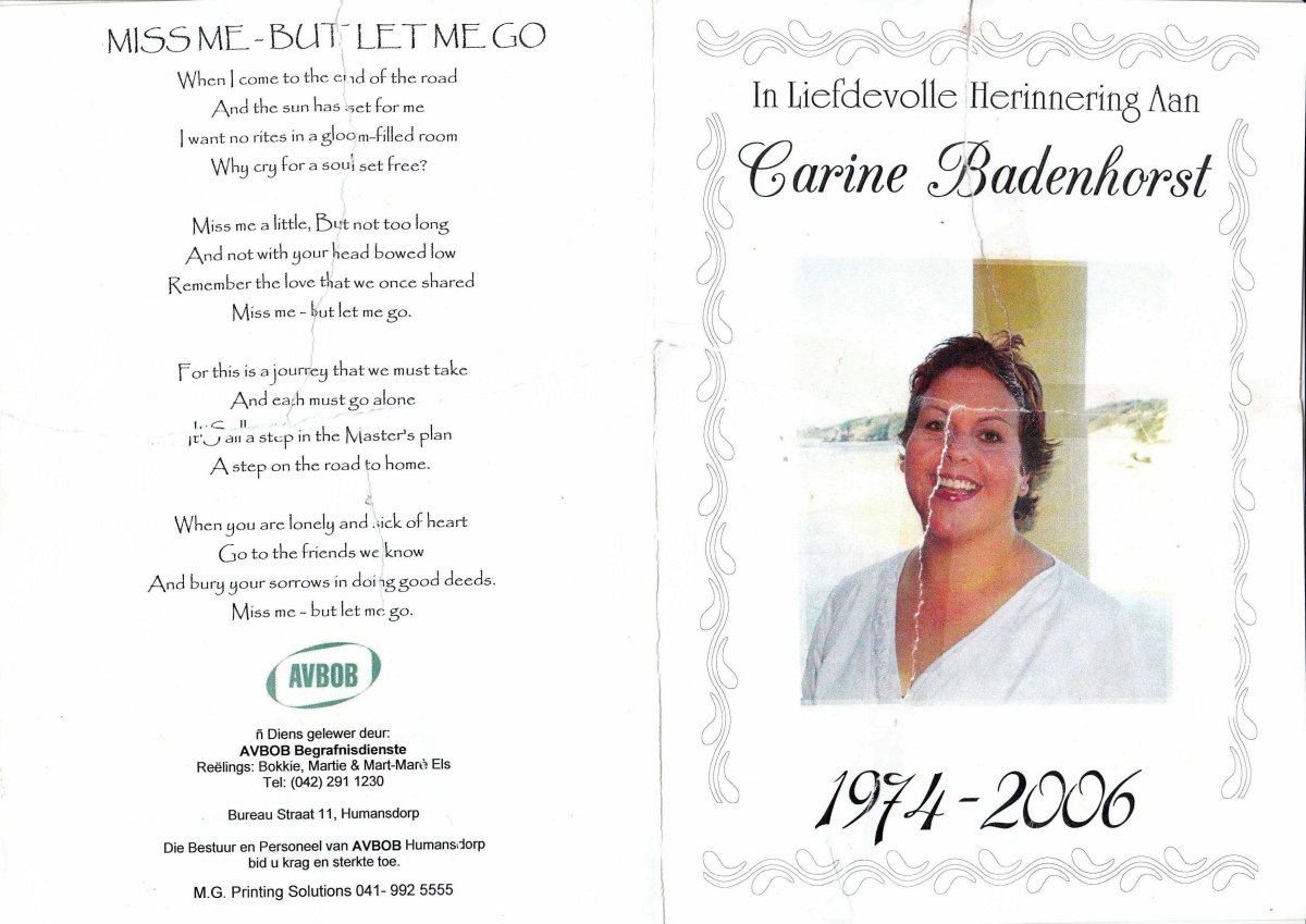 BADENHORST-Anneli-Carine-Nn-Carine-1974-2006-F-01