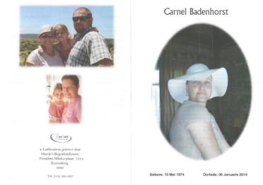 BADENHORST-Carnel-1974-2014-F