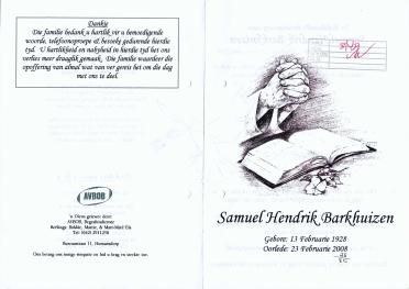 BARKHUIZEN-Samuel-Hendrik-1928-2008-M