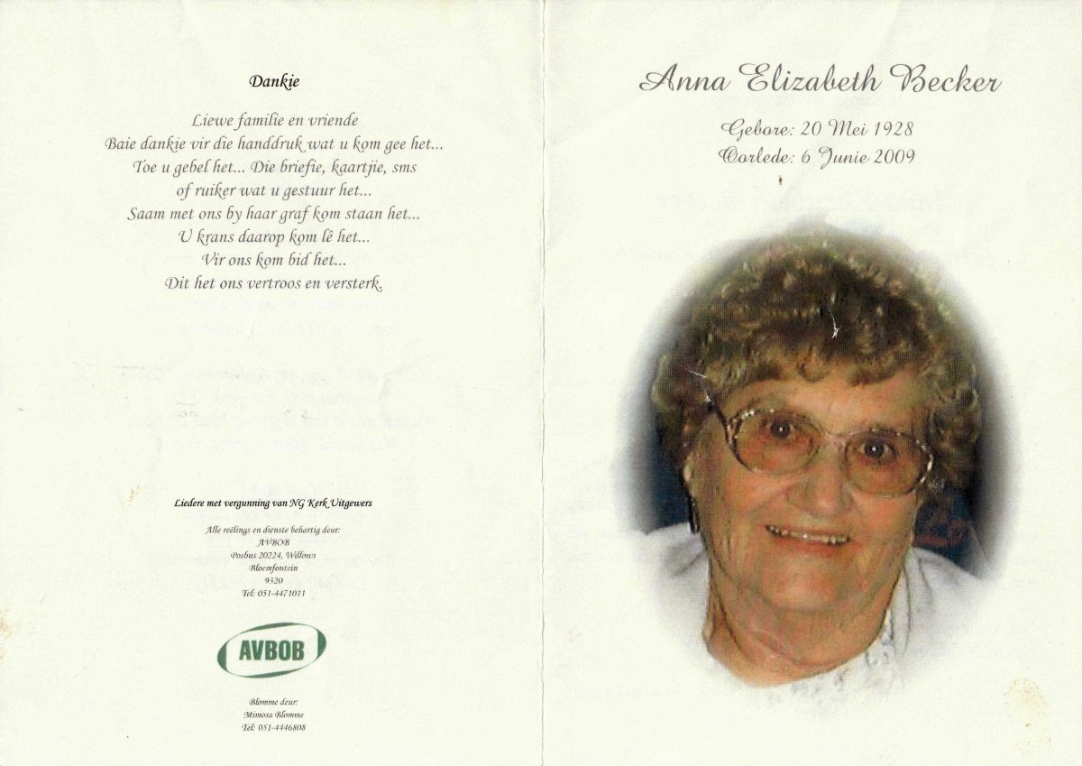 BECKER-Anna-Elizabeth-Nn-Koekie,Annatjie-1928-2009-F_1