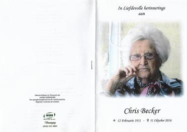 BECKER-Christina-Magdalena-Nn-Chris-1931-2016-F