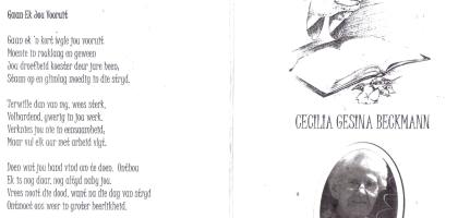 BECKMANN-Cecilia-Gesina-nee-VanBiljon-1921-2012-F