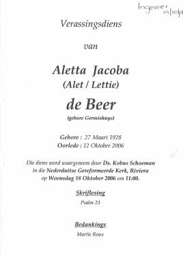 BEER-DE-Aletta-Jacoba-nee-Germishuys-1928-2006-F