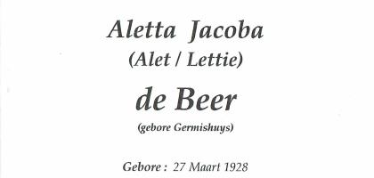 BEER-DE-Aletta-Jacoba-nee-Germishuys-1928-2006