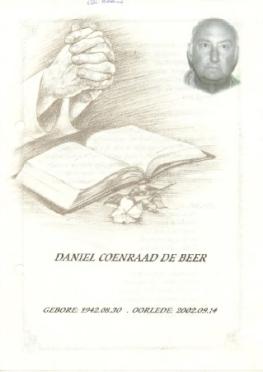 BEER-DE-Daniel-Coenraad-1942-2002-M