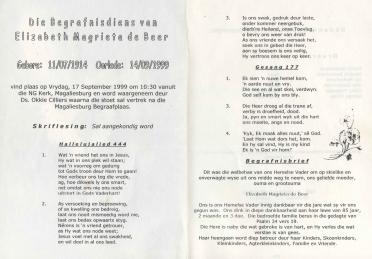 BEER-DE-Elizabeth-Magrieta-1914-1999-F