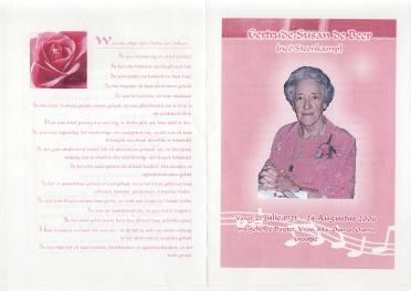 BEER-DE-Gertrude-Susan-Nn-Suzie-nee-Steenkamp-1925-2006-F