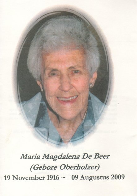 BEER-DE-Maria-Magdalena-nee-Oberholzer-1916-2009-F_01