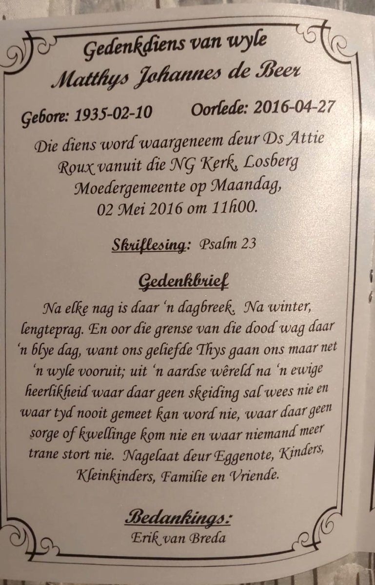 BEER-DE-Matthys-Johannes-Nn-Thys-1935-2016-M_2