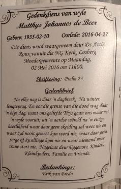 BEER-DE-Matthys-Johannes-Nn-Thys-1935-2016-M_2