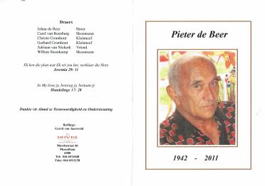 BEER-DE-Pieter-1942-2011-M