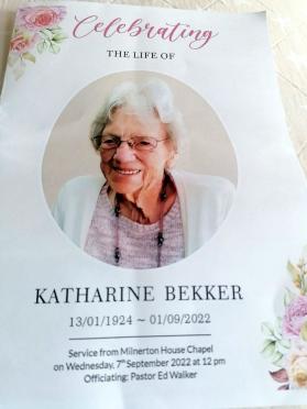 BEKKER-Katharine-Beatrice-King-Nn-Katharine-nee-Booth-1924-2022-F