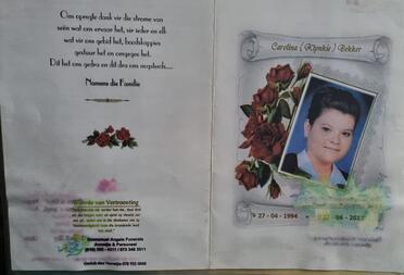 BEKKER-Carolina-Nn-Klynkie-1994-2012-F