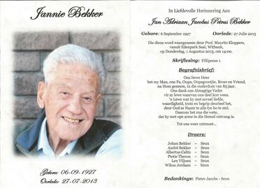 BEKKER-Jan-Adriaan-Jacobus-Petrus-Nn-Jannie.Jan-1927-2013-M
