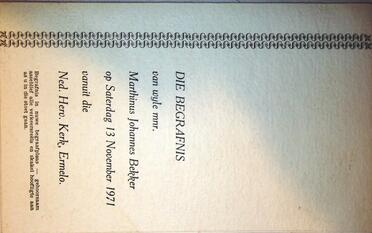 BEKKER-Marthinus-Johannes-1930-1971-M