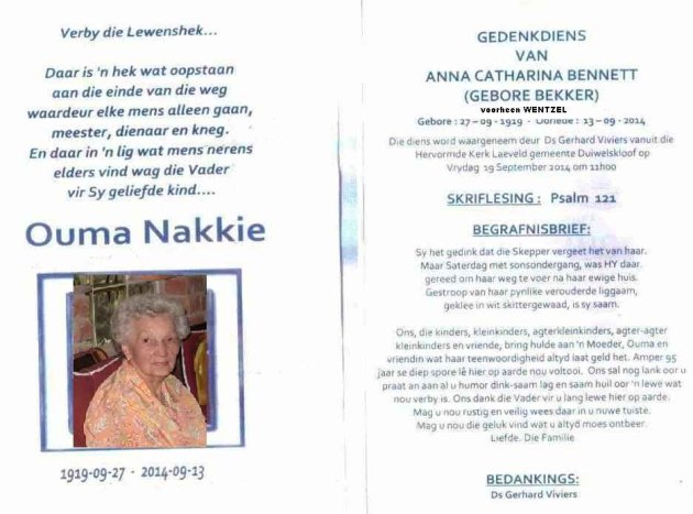 BENNETT-Anna-Catharina-Nn-Nakkie-nee-Bekker-X-Wentzel-1919-2014-F_01