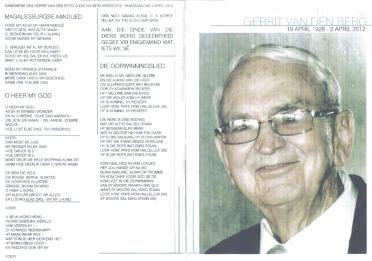 BERG-VAN-DEN-Gerrit-1928-2012-M