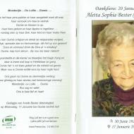 BESTER-Aletta-Sophia-Nn-Lettie-nee-Krüger-1925-2018-F-1