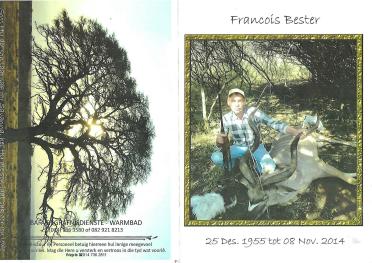 BESTER-Francoís-1955-2014-M