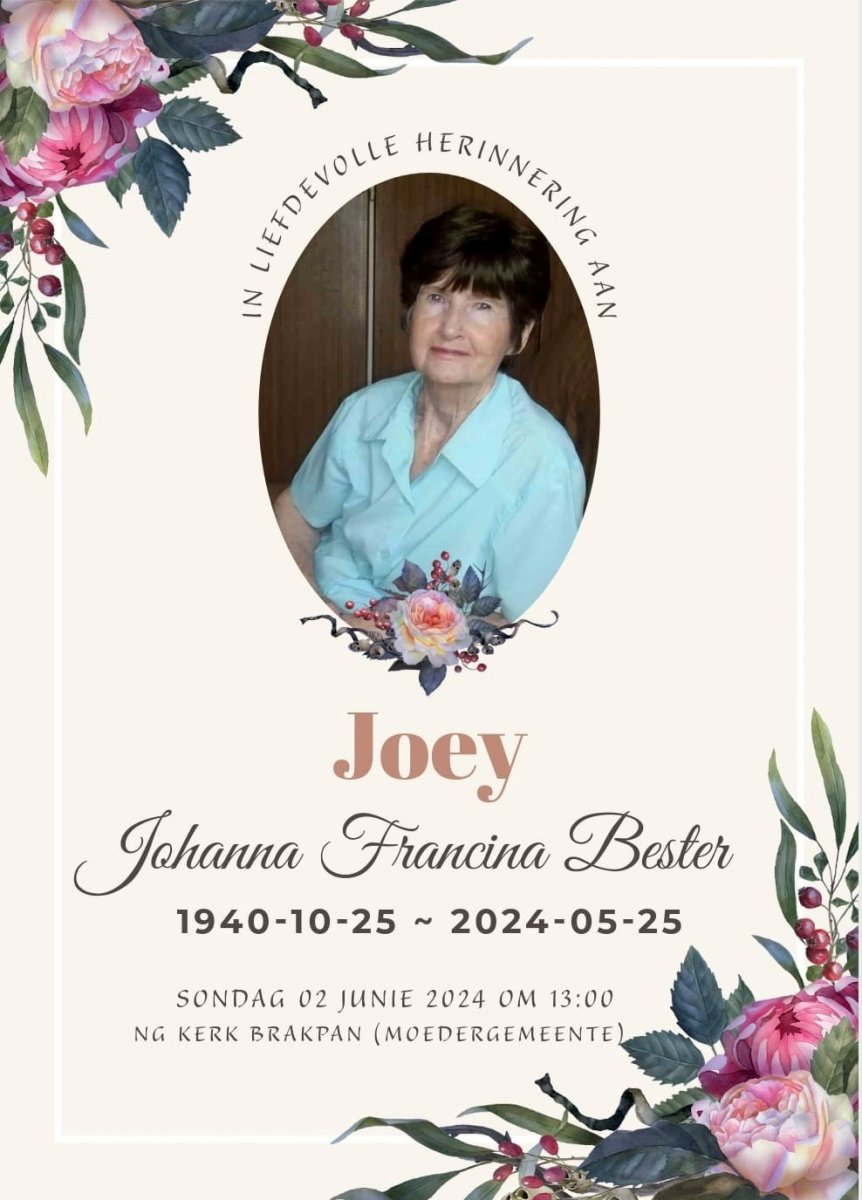 BESTER-Johanna-Francina-Nn-Joey-nee-Roets-1940-2024-F_1
