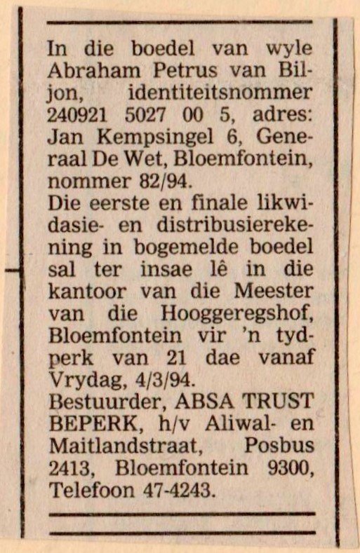 BILJON-VAN-Abraham-Petrus-1924-1994-M_99