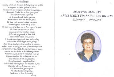 BILJON-VAN-Anna-Maria-Fransina-1947-2003-F