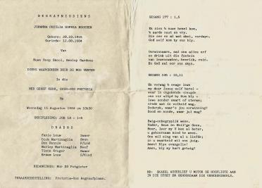 BOOYSEN-Johanna-Cecilia-Sophia-1915-1984-F