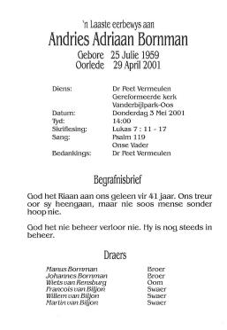 BORNMAN-Andries-Adriaan-Nn-Riaan-1959-2001-M_2