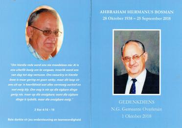 BOSMAN-Ahbraham-Hermanus-Nn-Awie-1938-2018-M-100