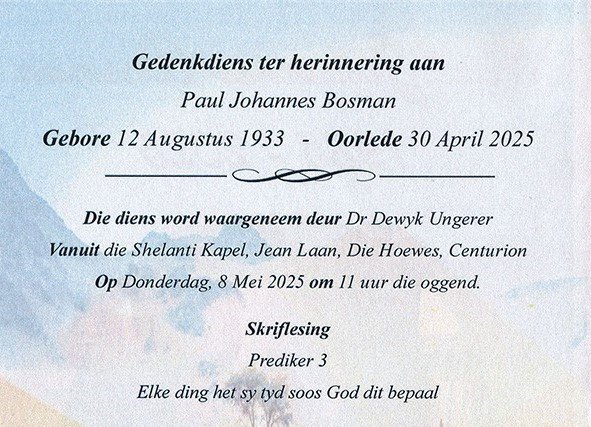 BOSMAN-Paul-Johannes-Nn-Paul-1933-2025-M_2