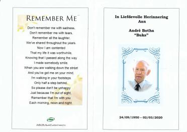 BOTHA-André-Nn-Buks-1950-2020-M