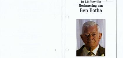 BOTHA-Benjamin-Stephanus-Nn-Ben-1931-2014-M