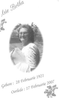 BOTHA-Elsie-Maria-Nn-Elsie-1921-2007-F