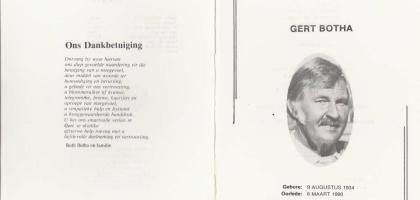 BOTHA-Gert-1934-1990-M