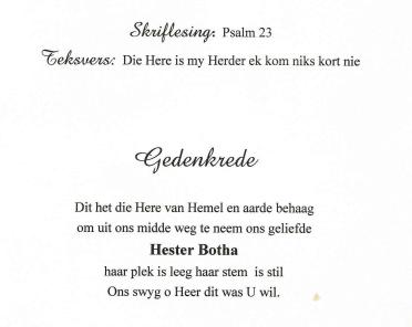 BOTHA-Hester-Minzina-Nn-Hester-1917-2008-F-97