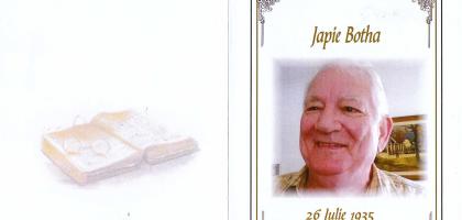 BOTHA-Jacob-Francois-Nn-Japie-1935-2017-M