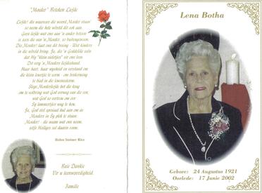 BOTHA-Maria-Magdalena-Johanna-Nn-Lena-néé-Pieters-1921-2002-F