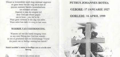 BOTHA-Petrus-Johannes-1927-1999-M