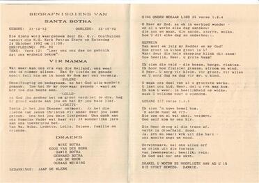 BOTHA-S-W-W-Nn-Santa-néé-VanDenBerg-1952-1992-F