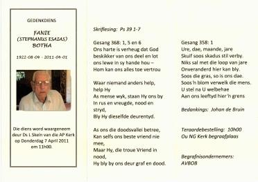 BOTHA-Stephanus-Esaias-Nn-Fanie-1922-2001-M-01