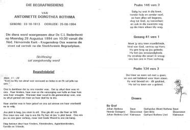 BOTHMA-Antoinette-Dorothea-1913-1994-F