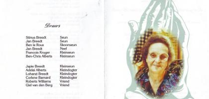 BREEDT-Margaretha-Petronella-Christina-Nn-Baby-née-DeWet-1921-2004-F