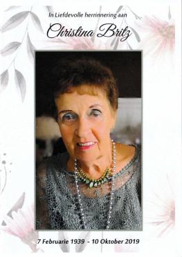 BRITZ-Christina-Nn-Kleintjie-1939-2019-F-01