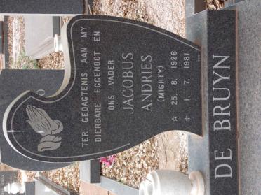 BRUYN-DE-Jacobus-Andries-1926-1981-M
