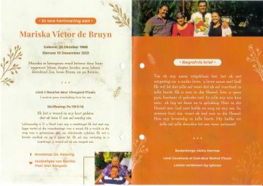 BRUYN-DE-Mariska-Victor-Nn-Mariska-1968-2021-F