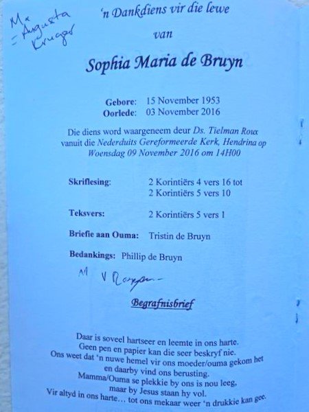BRUYN-DE-Sophia-Maria-nee-Kruger-1953-2016-F_5