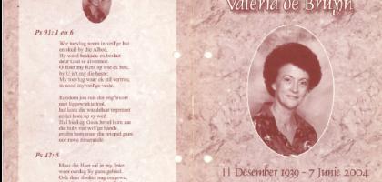 BRUYN-DE-Valeria-nee-Venter-1939-2004-F