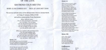 BRUYNS-Raymond-Colin-1937-2006