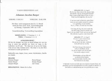 BURGER-Johannes-Jacobus-1913-1998-M
